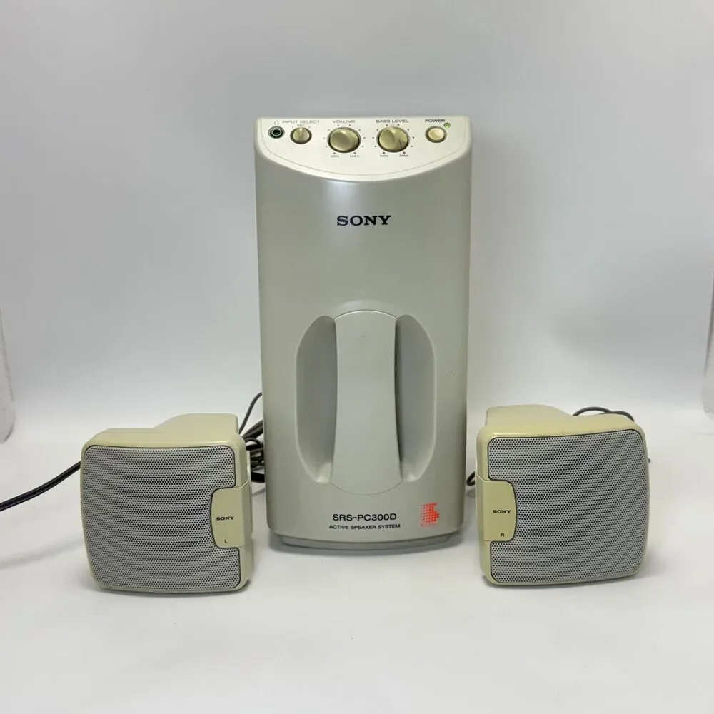 Vintage Sony SRS-PC300D Active Speaker System Desktop Computers Personal System